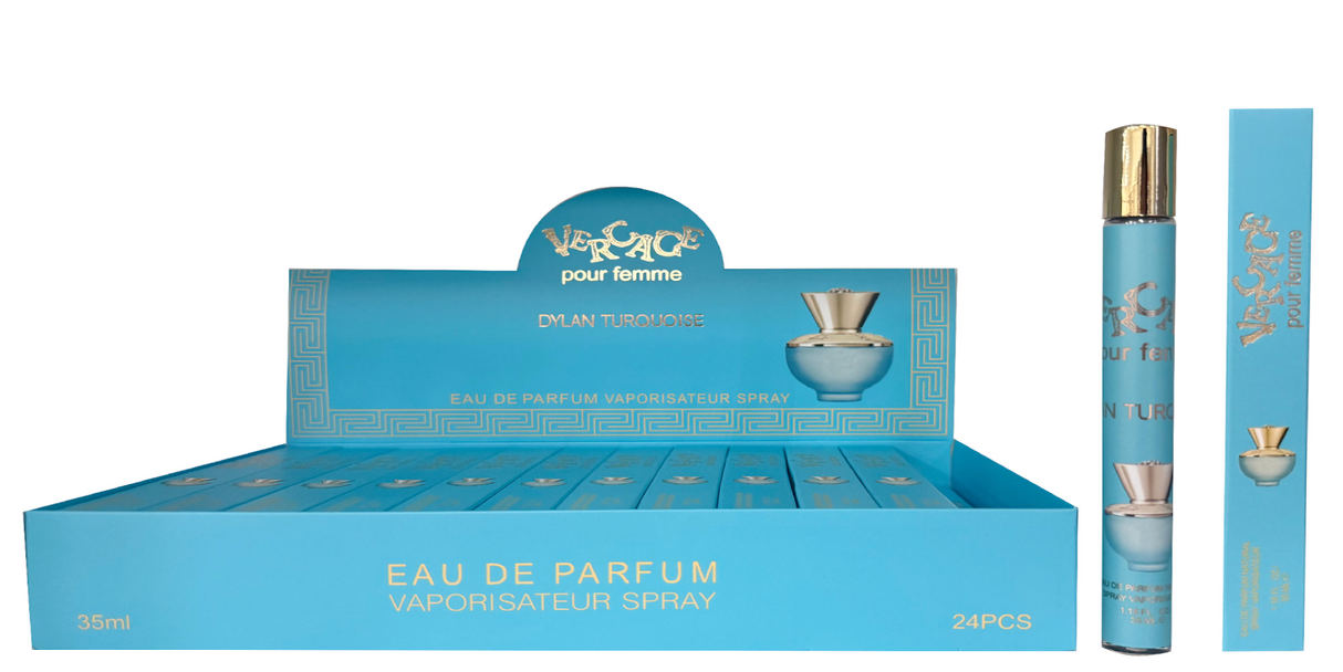 Luxury Travel Size Eau De Parfum Spray 1.18oz #Vercage Dylan Turquoise
