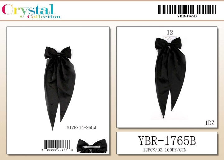 Fashion Long Strand Hairbows #YBR1765B (12PC)
