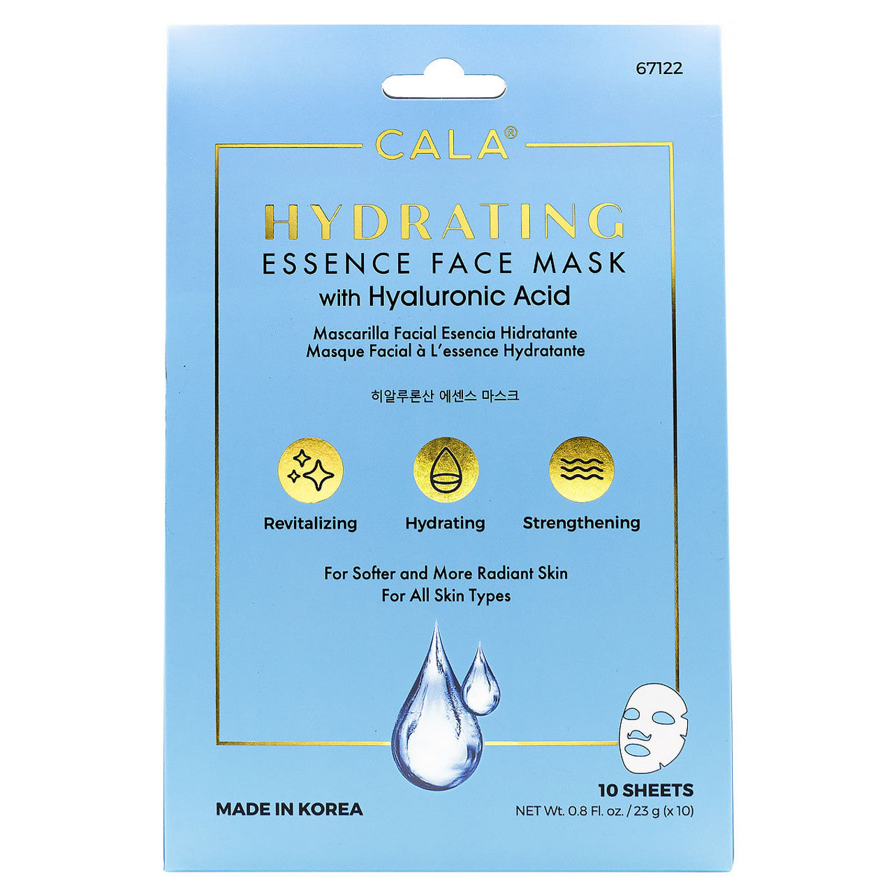 Cala Hydrating Essence Face Masks #67122 (10PC)