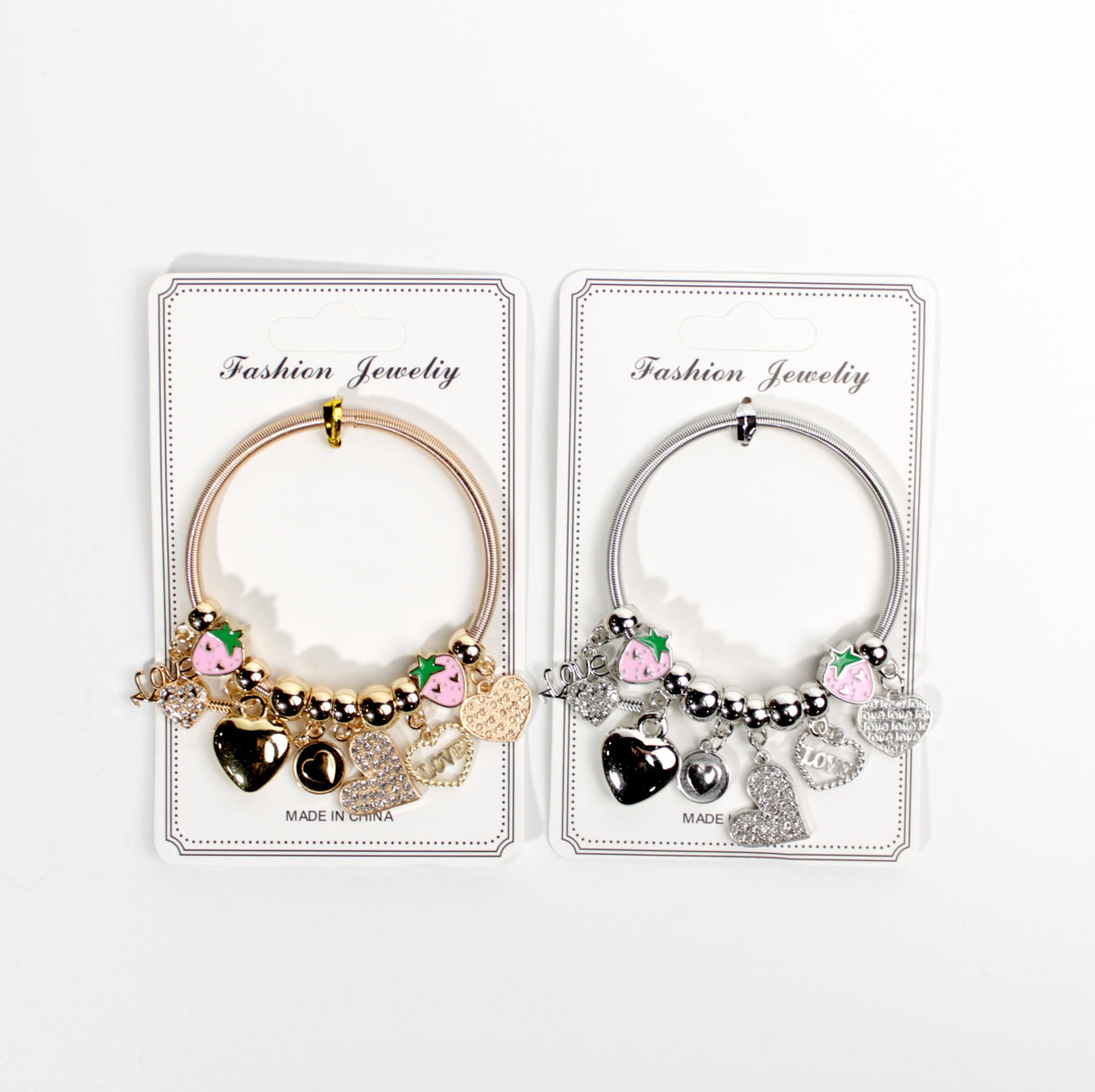 Design Charm Bracelets by the Dozen #XBRC1001 (12PC)