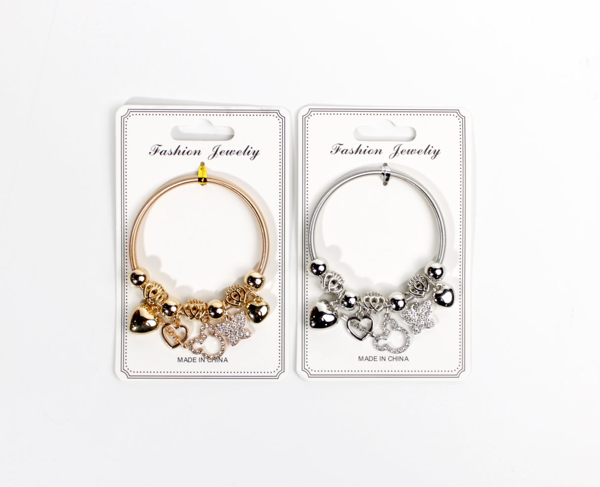 Design Charm Bracelets by the Dozen #XBRC1008 (12PC)