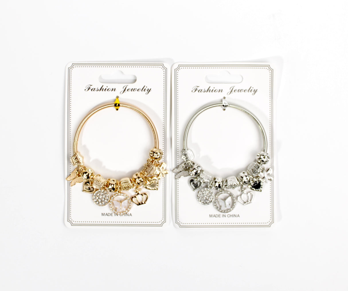 Design Charm Bracelets by the Dozen #XBRC1010 (12PC)