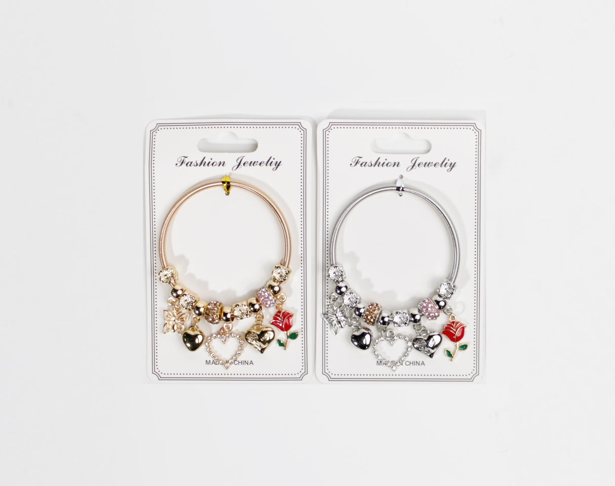 Design Charm Bracelets by the Dozen #XBRC1013 (12PC)