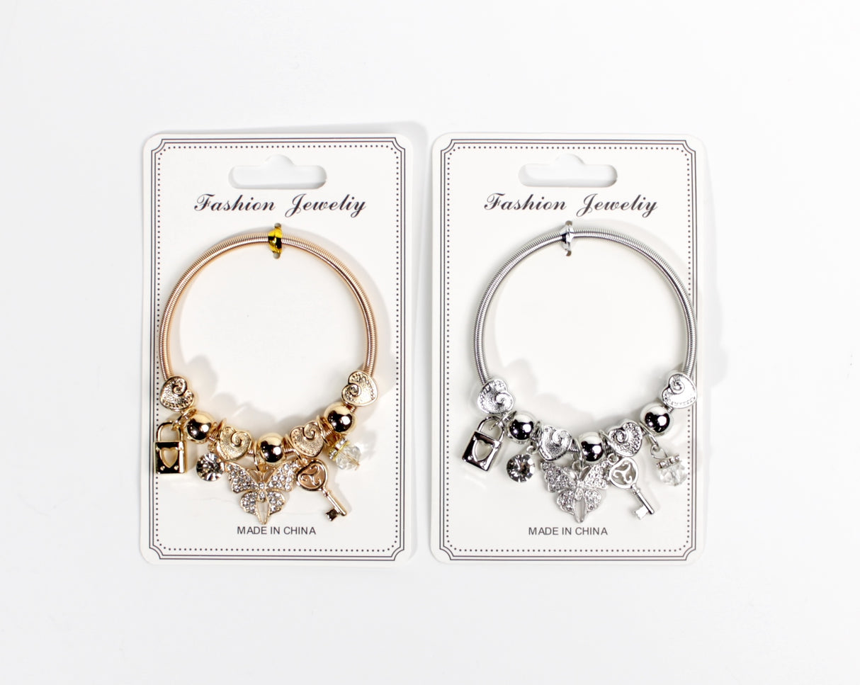 Design Charm Bracelets by the Dozen #XBRC1015 (12PC)