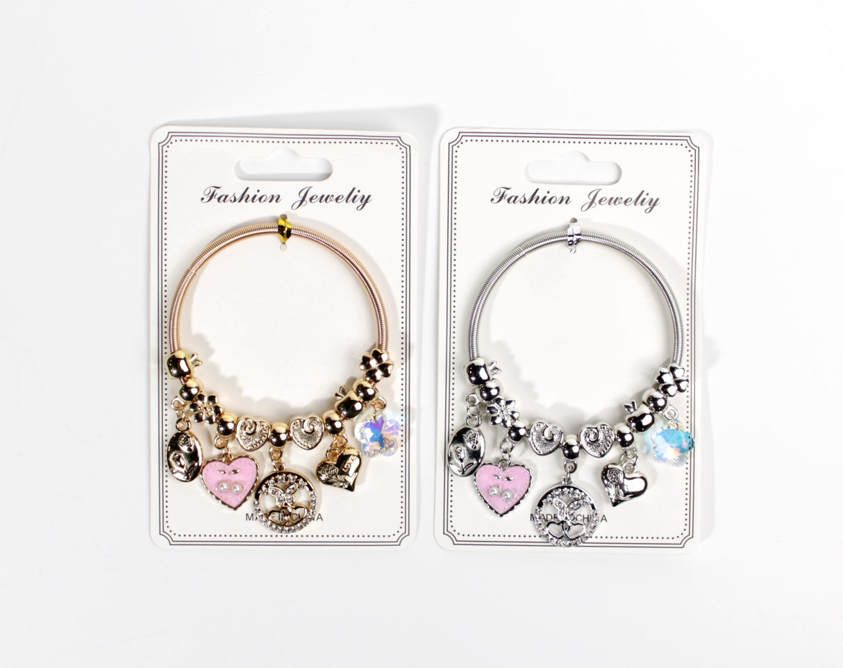 Design Charm Bracelets by the Dozen #XBRC1016 (12PC)
