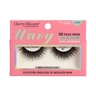 Cherry Blossom 3D Wavy Eyelashes (6PC)