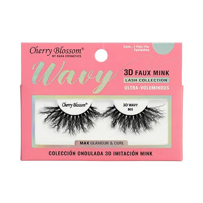 Cherry Blossom 3D Wavy Eyelashes (6PC)