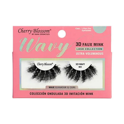 Cherry Blossom 3D Wavy Eyelashes (6PC)