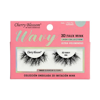 Cherry Blossom 3D Wavy Eyelashes (6PC)