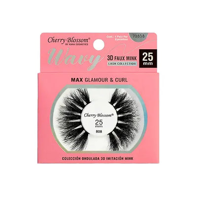 Cherry Blossom 3D Wavy Eyelashes (6PC)