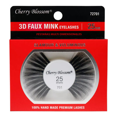 Cherry Blossom 3D Faux Mink Eyelashes 25MM (6PC)