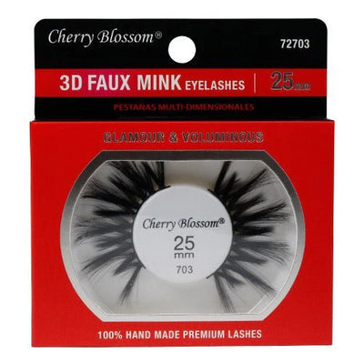 Cherry Blossom 3D Faux Mink Eyelashes 25MM (6PC)