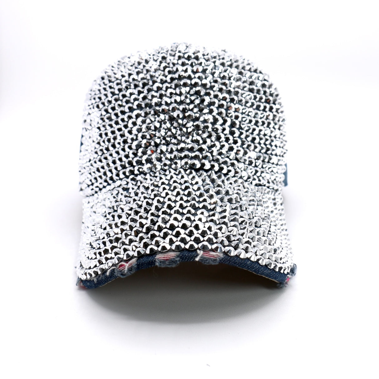 Fashion Denim Hat Half Covered W/ Rhinestones (PC)