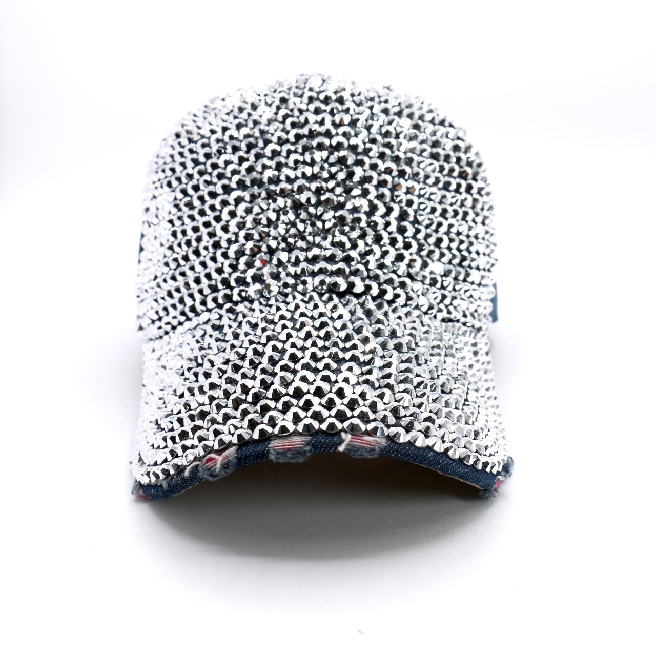 Fashion Denim Hat Half Covered W/ Rhinestones (PC)