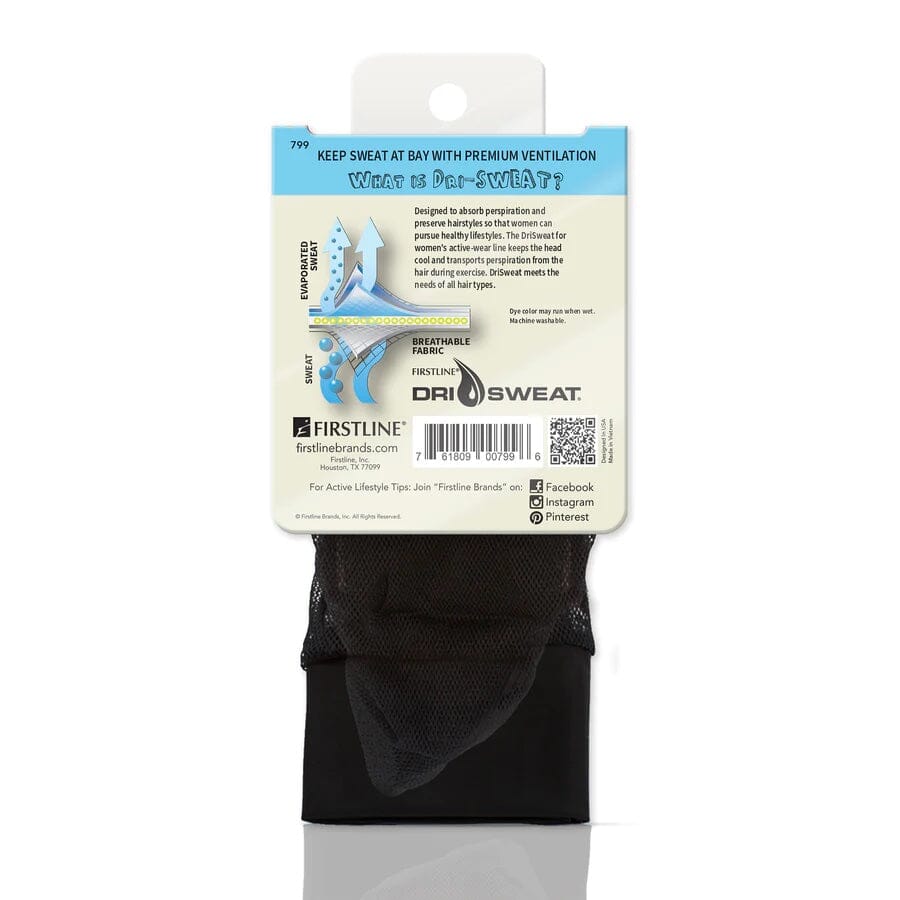 #779 DriSweat Edge Women's Headband / Black (8PC)