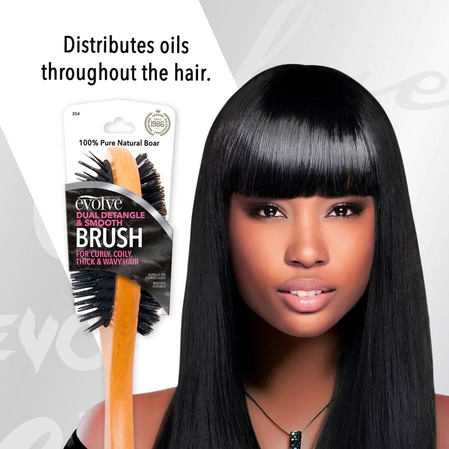 #354 Evolve Dual Detangle & Smooth Brush (3PC)