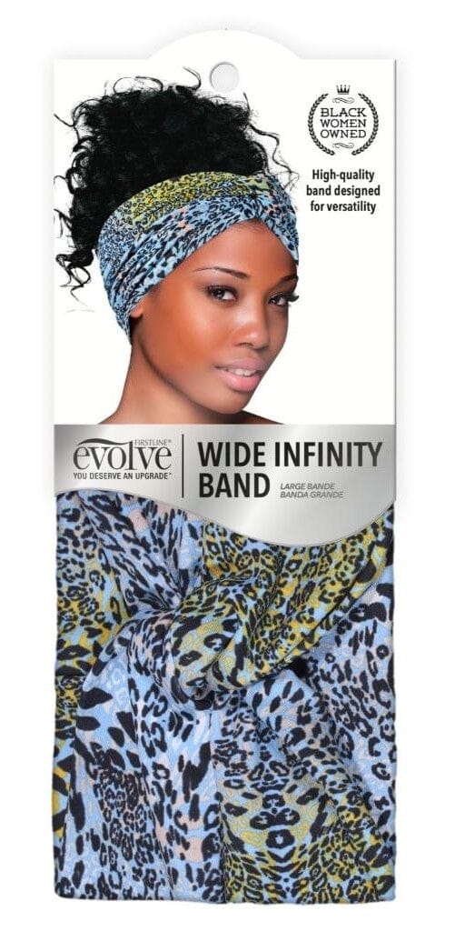 #1112 Evolve Wide Infinity Band / Blue Cheetah (8PC)