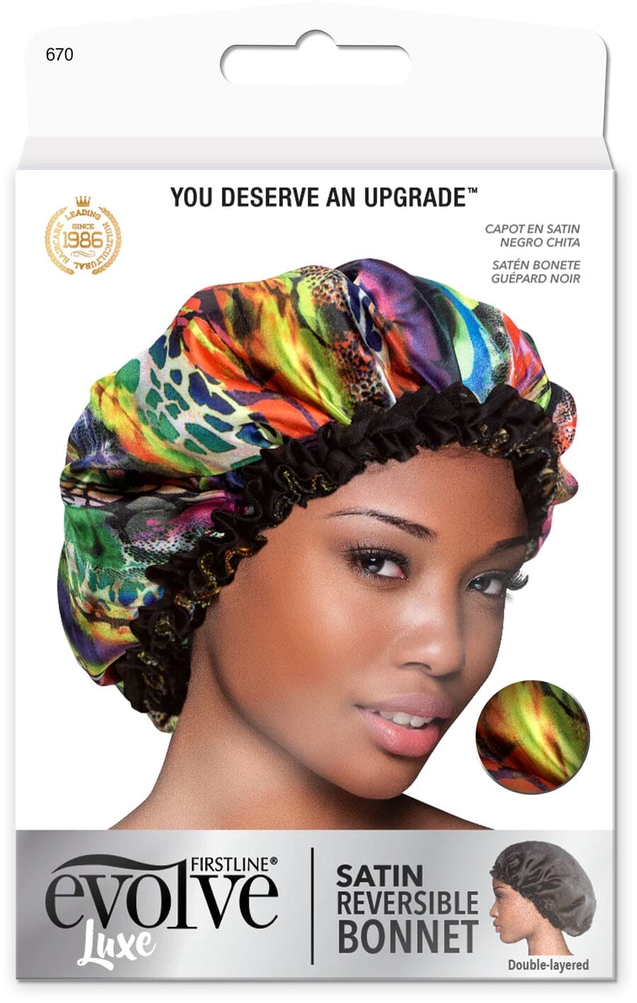 #670 Evolve Satin Exotic Bonnet (6PC)