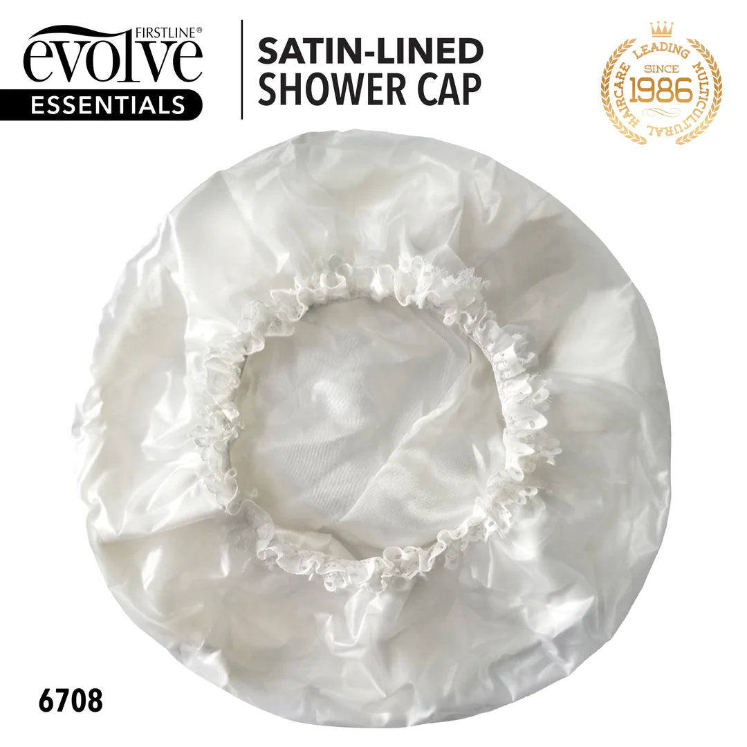 #6708 Evolve Satin Lined Shower Cap (4PC)
