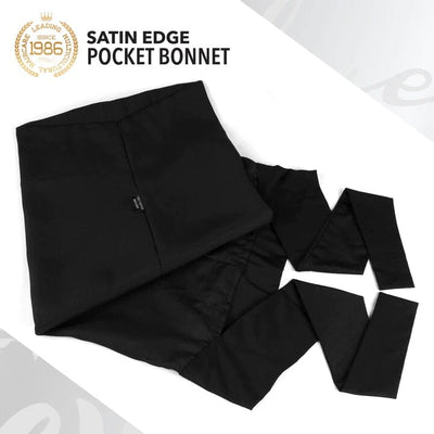 #1440 Evolve Satin Edge Pocket Bonnet / Black (6PC)