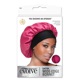 #1660 Evolve Satin Wide-Edge Bonnet / Fuchsia (6PC)