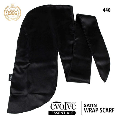 #440 Evolve Satin Wrap / Black (6PC)