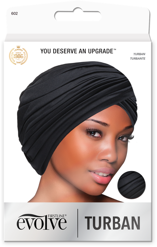 #602 Evolve Turban / Black (6PC)