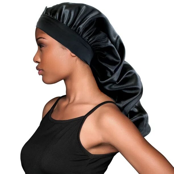 #1680 Evolve Wide Edge Braid Bonnet / Black (6PC)