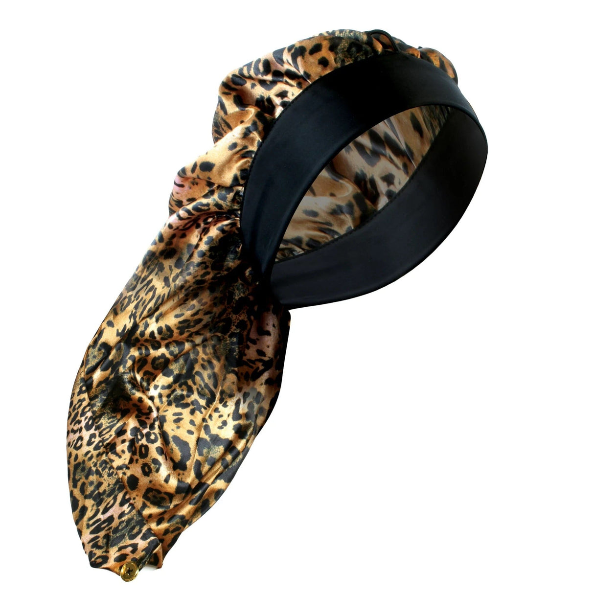 #1681 Evolve Wide Edge Braid Bonnet / Leopard (6PC)