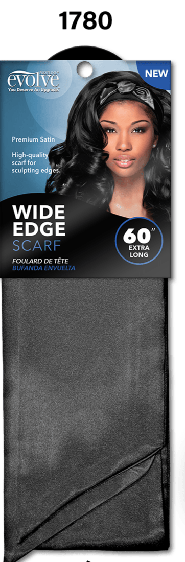 #1780 Evolve Wide Edge Scarf / Black (12PC)