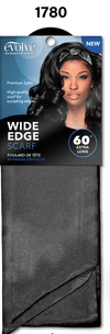 #1780 Evolve Wide Edge Scarf / Black (12PC)