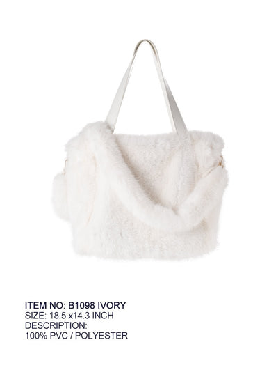 Fashion Fur Bag #B1098 - Multiple Colors (PC)