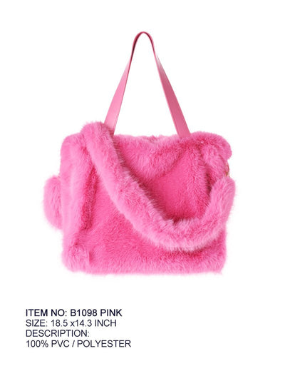 Fashion Fur Bag #B1098 - Multiple Colors (PC)