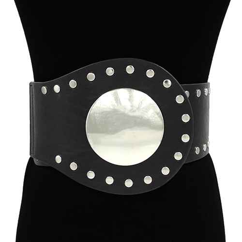 Fashion Buckle Stud Belt #KM1628 - Multiple Colors (PC)
