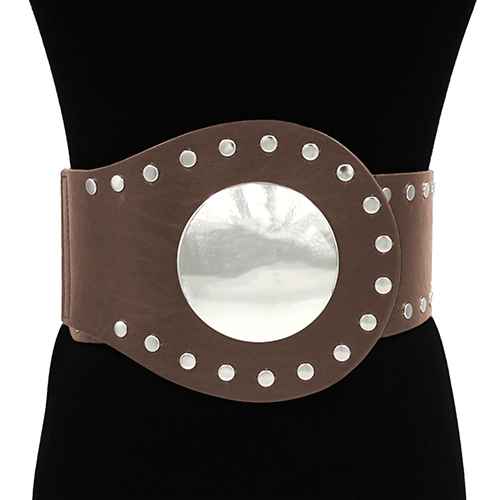 Fashion Buckle Stud Belt #KM1628 - Multiple Colors (PC)