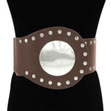 Fashion Buckle Stud Belt #KM1628 - Multiple Colors (PC)
