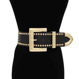 Fashion Studded Buckle Belt #KM1648 - Multiple Colors (PC)