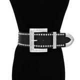 Fashion Studded Buckle Belt #KM1648 - Multiple Colors (PC)
