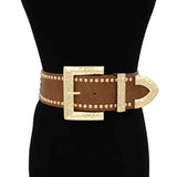 Fashion Studded Buckle Belt #KM1648 - Multiple Colors (PC)