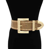 Fashion Studded Buckle Belt #KM1648 - Multiple Colors (PC)