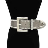 Fashion Studded Buckle Belt #KM1648 - Multiple Colors (PC)