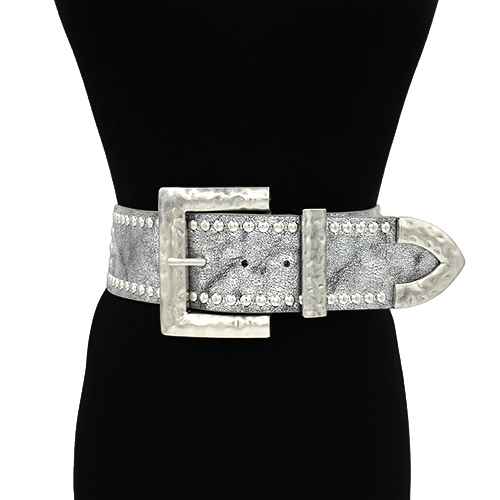 Fashion Studded Buckle Belt #KM1648 - Multiple Colors (PC)