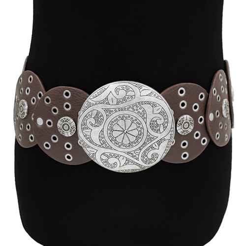 Fashion Western Buckle Belt #KM1299 - Multiple Colors (PC)