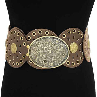 Fashion Western Buckle Belt #KM1574 - Multiple Colors (PC)