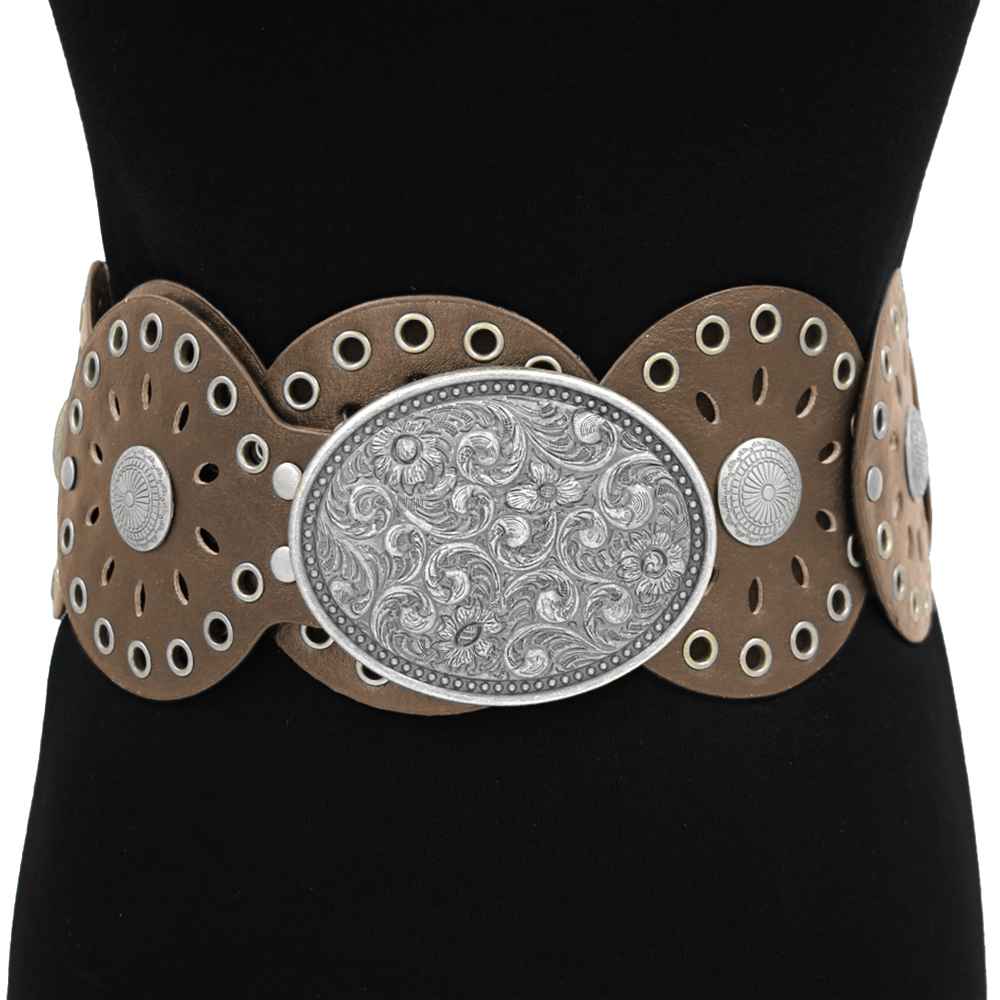 Fashion Western Buckle Belt #KM1574 - Multiple Colors (PC)