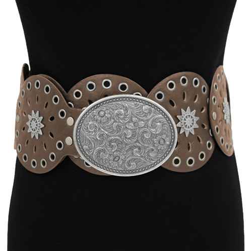 Fashion Western Buckle Belt #KM1575 - Multiple Colors (PC)