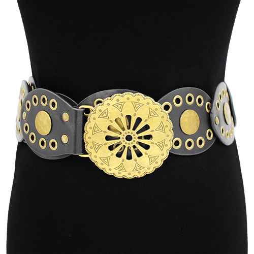 Fashion Western Buckle Belt #KM1576 - Multiple Colors (PC)