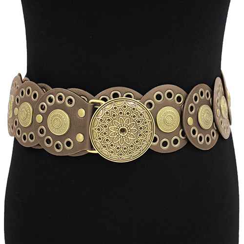 Fashion Western Buckle Belt #KM1578 - Multiple Colors (PC)