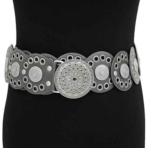 Fashion Western Buckle Belt #KM1578 - Multiple Colors (PC)