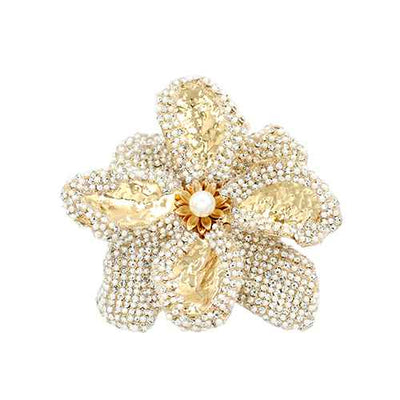 Fashion Flower Rhinestone Brooch #KP2174 - Multiple Colors (PC)